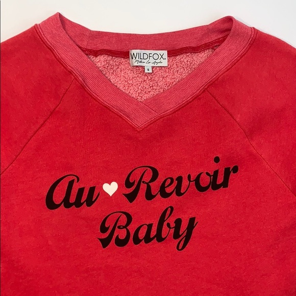 WILDFOX ‘Au Revoir Baby’ Sweatshirt Fleece Small - Picture 12 of 16